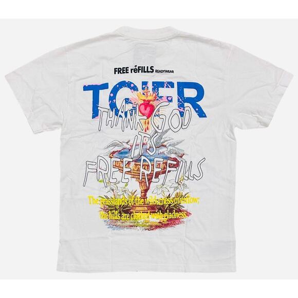 FREE reFILLS Readywear Clothing Men's T-Shirt TGIFR Heavyweight Relaxed Fit Tee - Picture 1 of 4